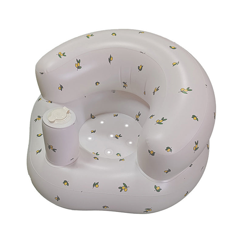 Inflatable Baby Seat for Babies 3-36 Months, Built in Air Pump Children Baby Sofa, Bumbo Seat for Learning to Sit, Feeding