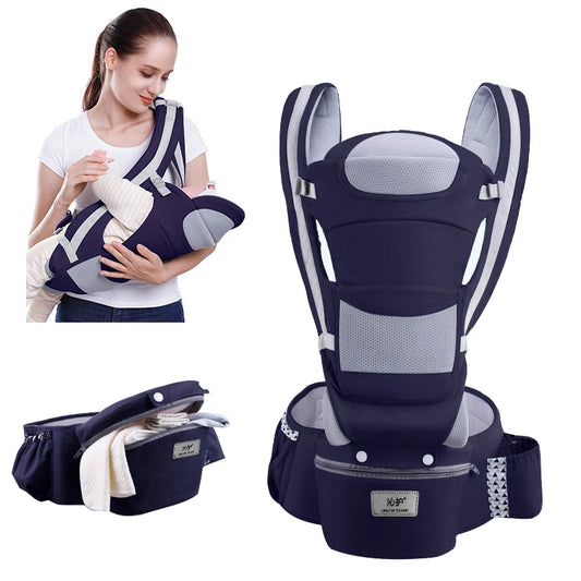 Ergonomic Baby Carrier Backpack, Hipseat, Front Facing Kangaroo Baby Wrap