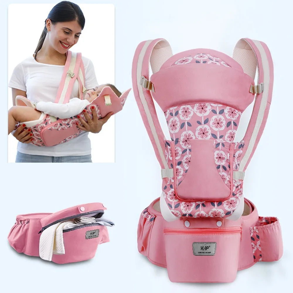 Ergonomic Baby Carrier Backpack, Hipseat, Front Facing Kangaroo Baby Wrap