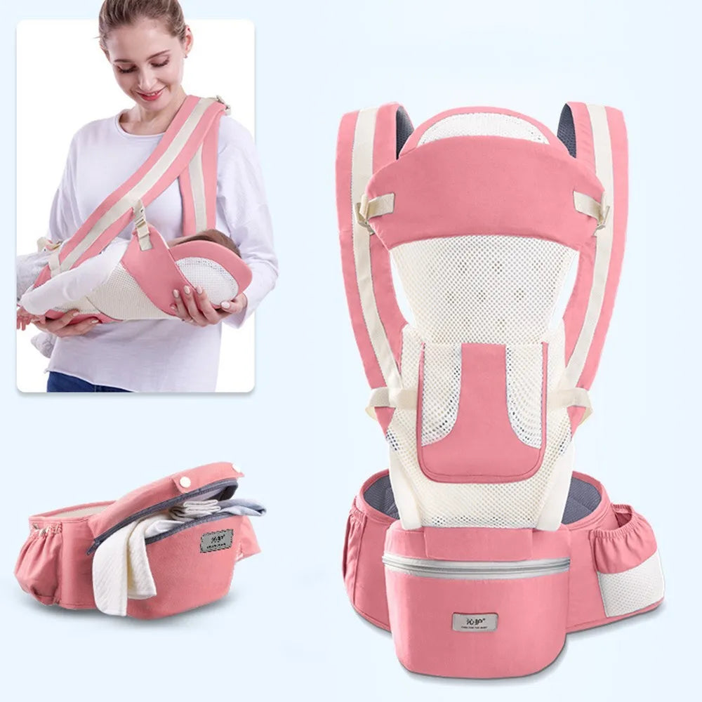 Ergonomic Baby Carrier Backpack, Hipseat, Front Facing Kangaroo Baby Wrap