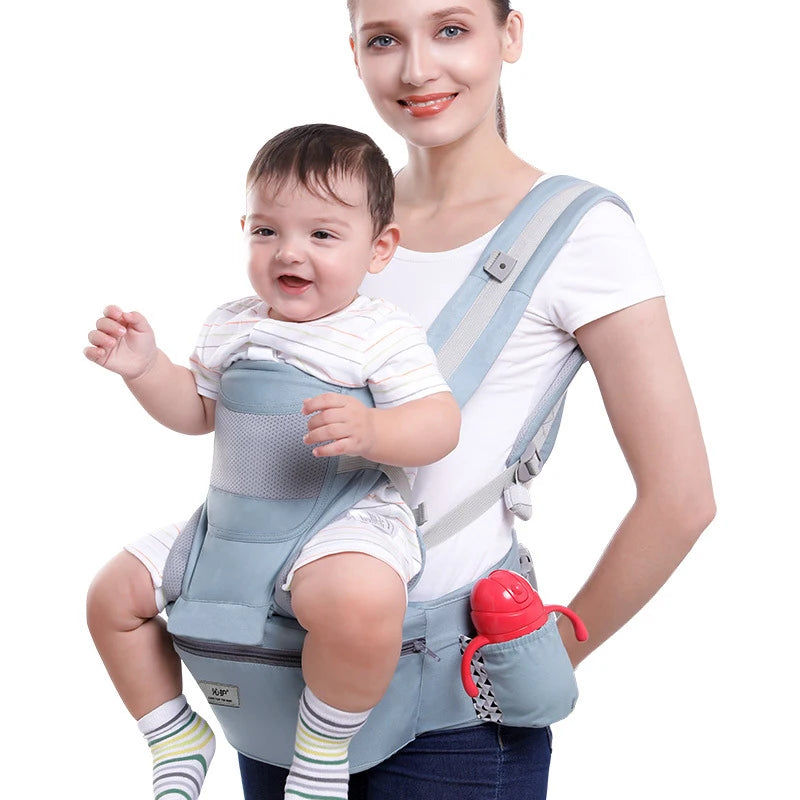 Ergonomic Baby Carrier Backpack, Hipseat, Front Facing Kangaroo Baby Wrap