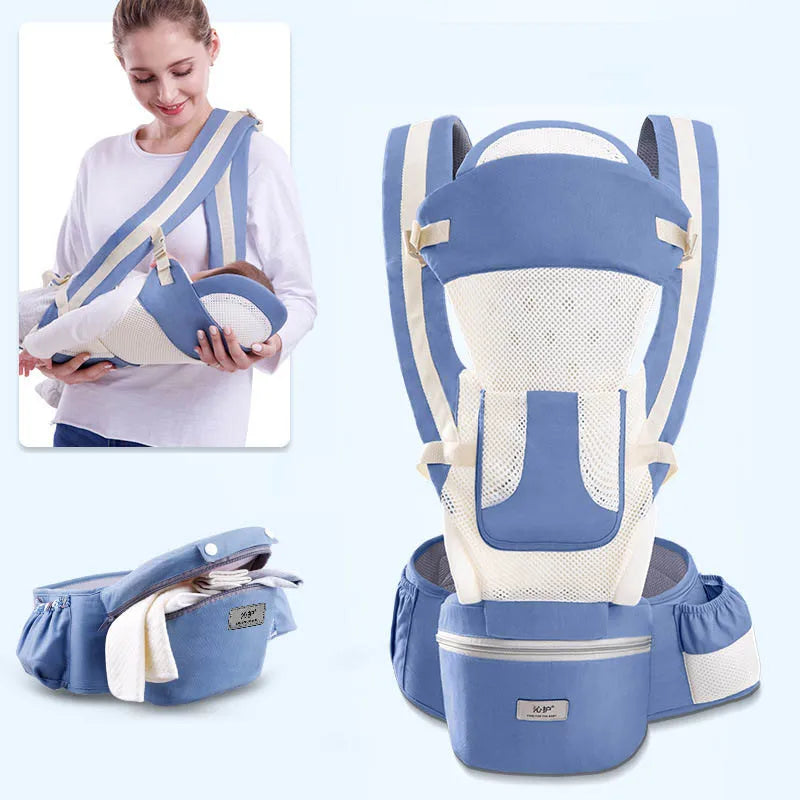 Ergonomic Baby Carrier Backpack, Hipseat, Front Facing Kangaroo Baby Wrap