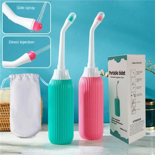 Portable Peri Bottle Bidet With Carrier Bag, Women's Perineum Body Bidet