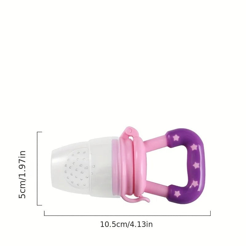 Baby Feeding Spoon, Fruit Grinding Pacifier, Silicone Mesh Baby Feeding Tableware