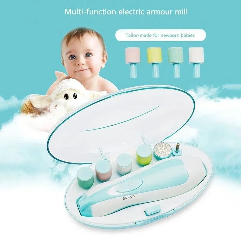 Multifunctional Baby Electric Nail Trimmer, Nail Polisher/Trimmer Set for Baby