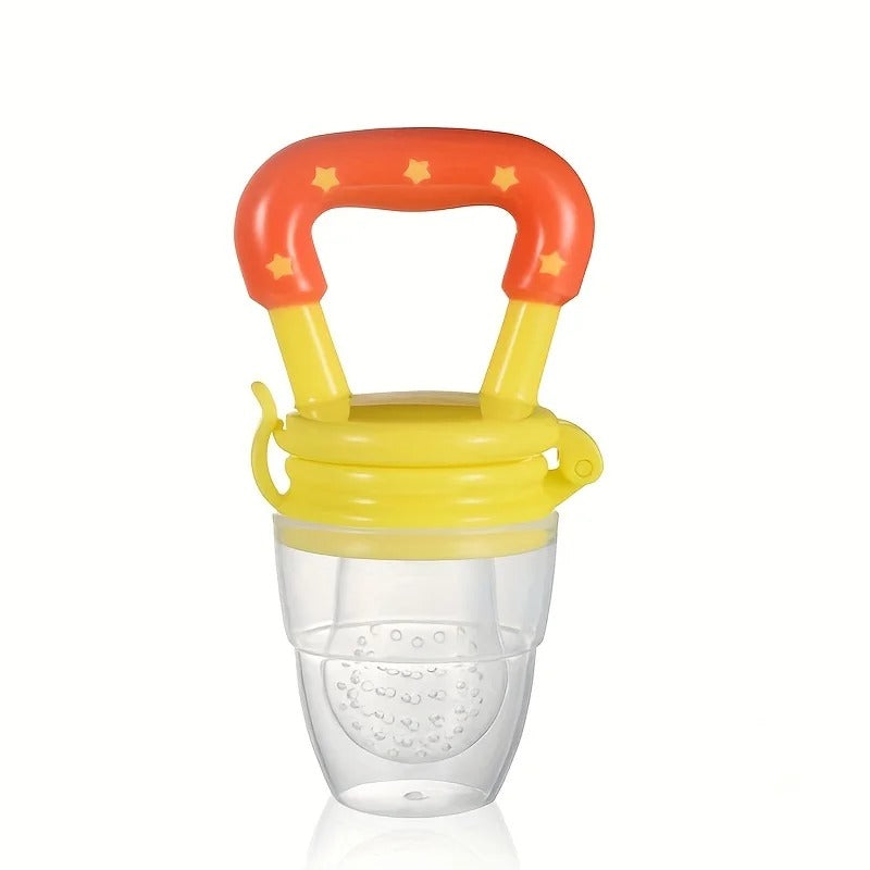 Baby Feeding Spoon, Fruit Grinding Pacifier, Silicone Mesh Baby Feeding Tableware