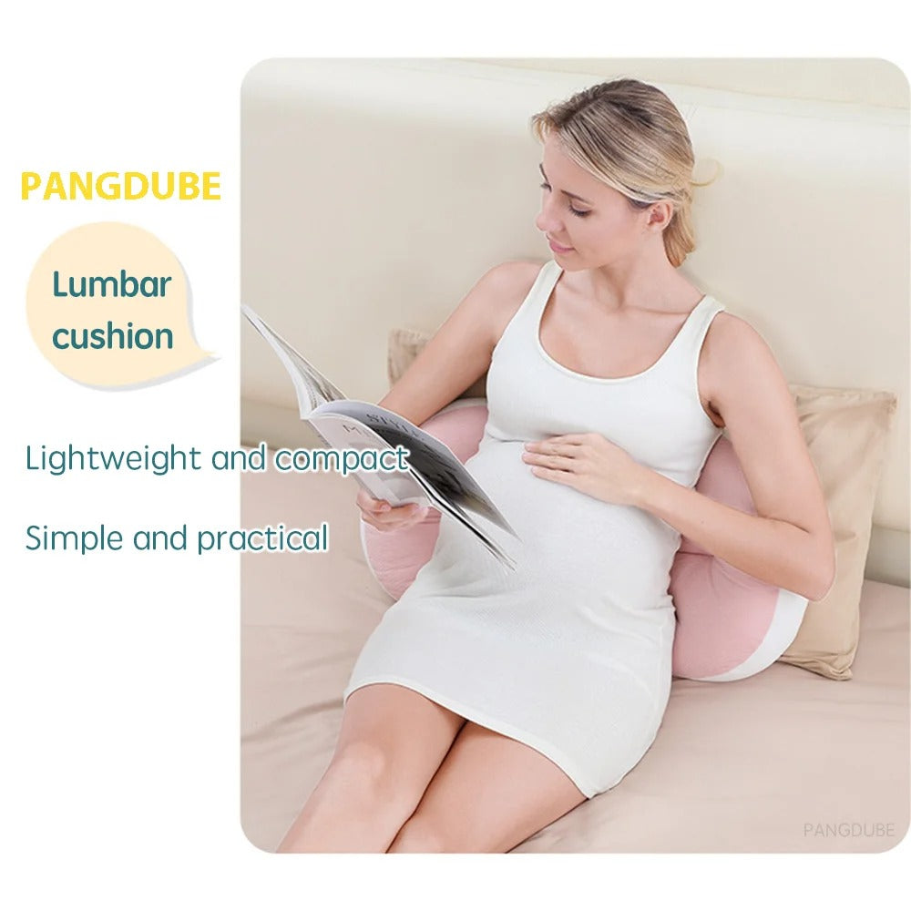 2 Piece Pregnancy Pillow With Free Auxiliary Pillow, Cotton Waist Support Pillow for Pregnant Women