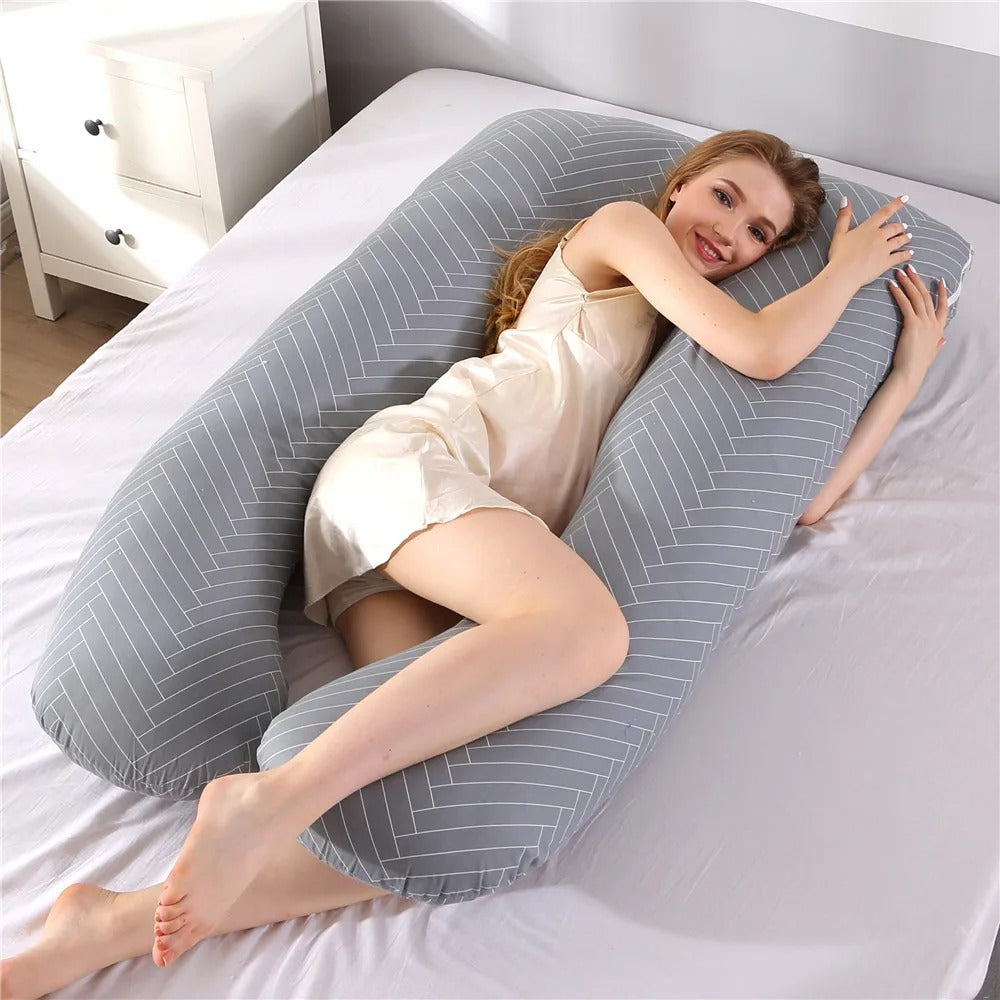 U-Shaped Pregnancy Pillow, Sleeping Waist Pillow for Pregnant Women, Nursing Pillow Breastfeeding Cushion for Women