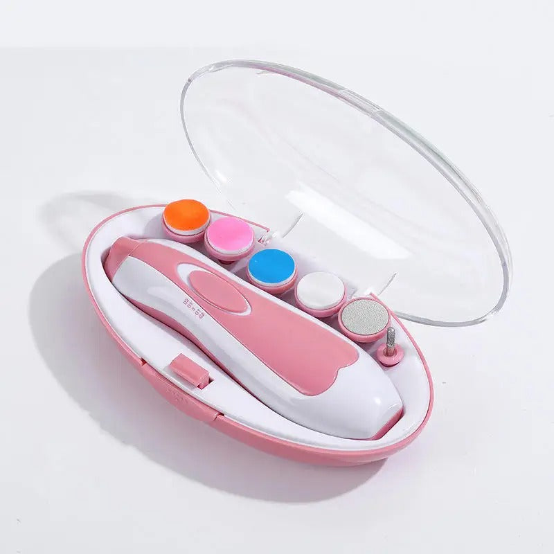 Multifunctional Baby Electric Nail Trimmer, Nail Polisher/Trimmer Set for Baby