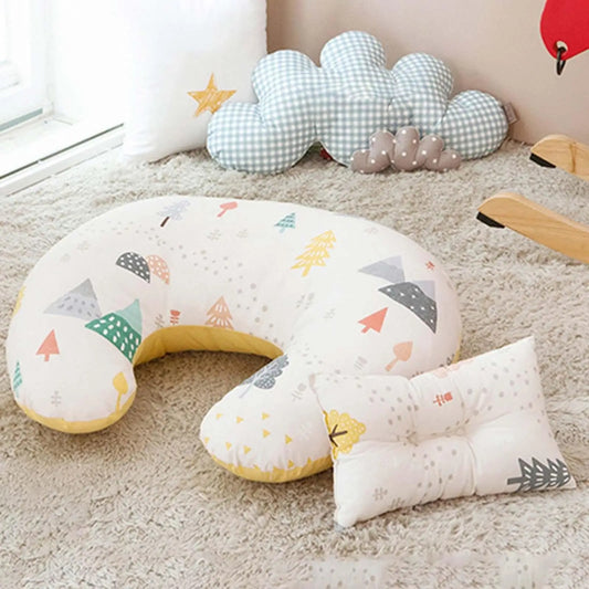 U-Shaped Boppy Baby Nursing & Feeding Cushion ,Waist Support for Breastfeeding, Breathable Fabric Ergonomic Shape Nursing Cushion