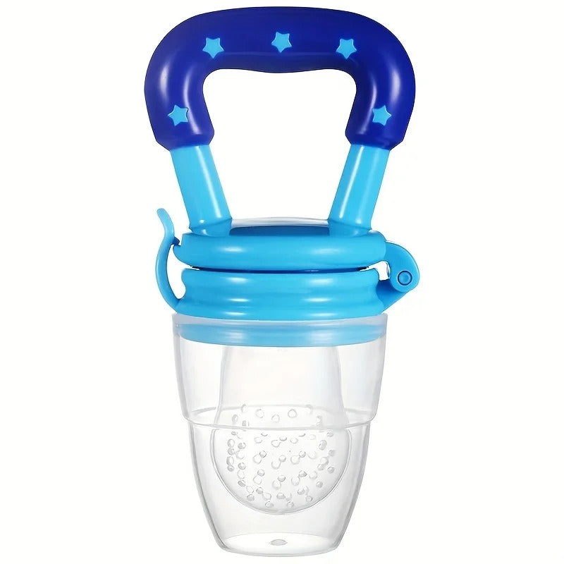 Baby Feeding Spoon, Fruit Grinding Pacifier, Silicone Mesh Baby Feeding Tableware