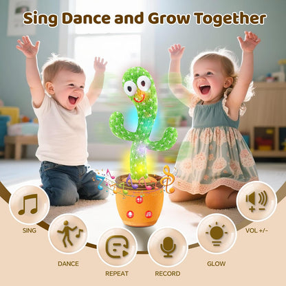 1pc Dancing Cactus Toy, Repeat Talking, Song Speaker Wriggle Dancing Sing Talk, Plushie Stuffed, Interaction and Decoration