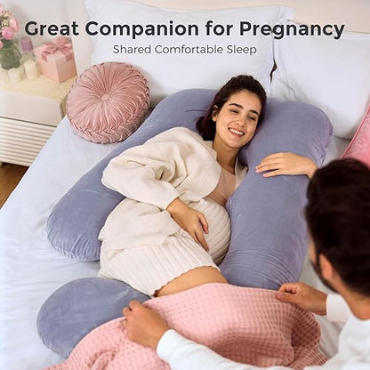 U-Shaped Pregnancy Pillow, Sleeping Waist Pillow for Pregnant Women, Nursing Pillow Breastfeeding Cushion for Women