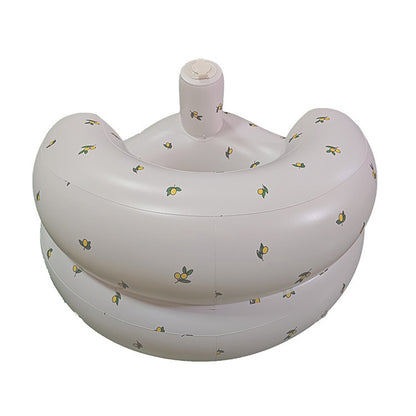 Inflatable Baby Seat for Babies 3-36 Months, Built in Air Pump Children Baby Sofa, Bumbo Seat for Learning to Sit, Feeding