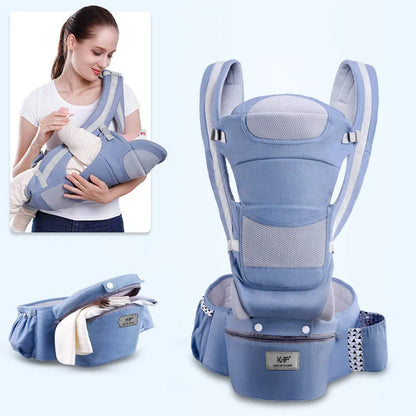 Ergonomic Baby Carrier Backpack, Hipseat, Front Facing Kangaroo Baby Wrap