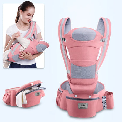 Ergonomic Baby Carrier Backpack, Hipseat, Front Facing Kangaroo Baby Wrap