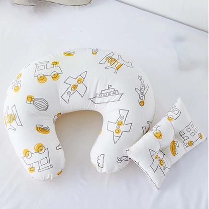 U-Shaped Boppy Baby Nursing & Feeding Cushion ,Waist Support for Breastfeeding, Breathable Fabric Ergonomic Shape Nursing Cushion